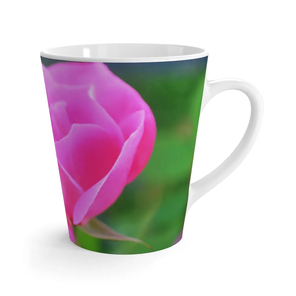 Purple Flower Latte Mug