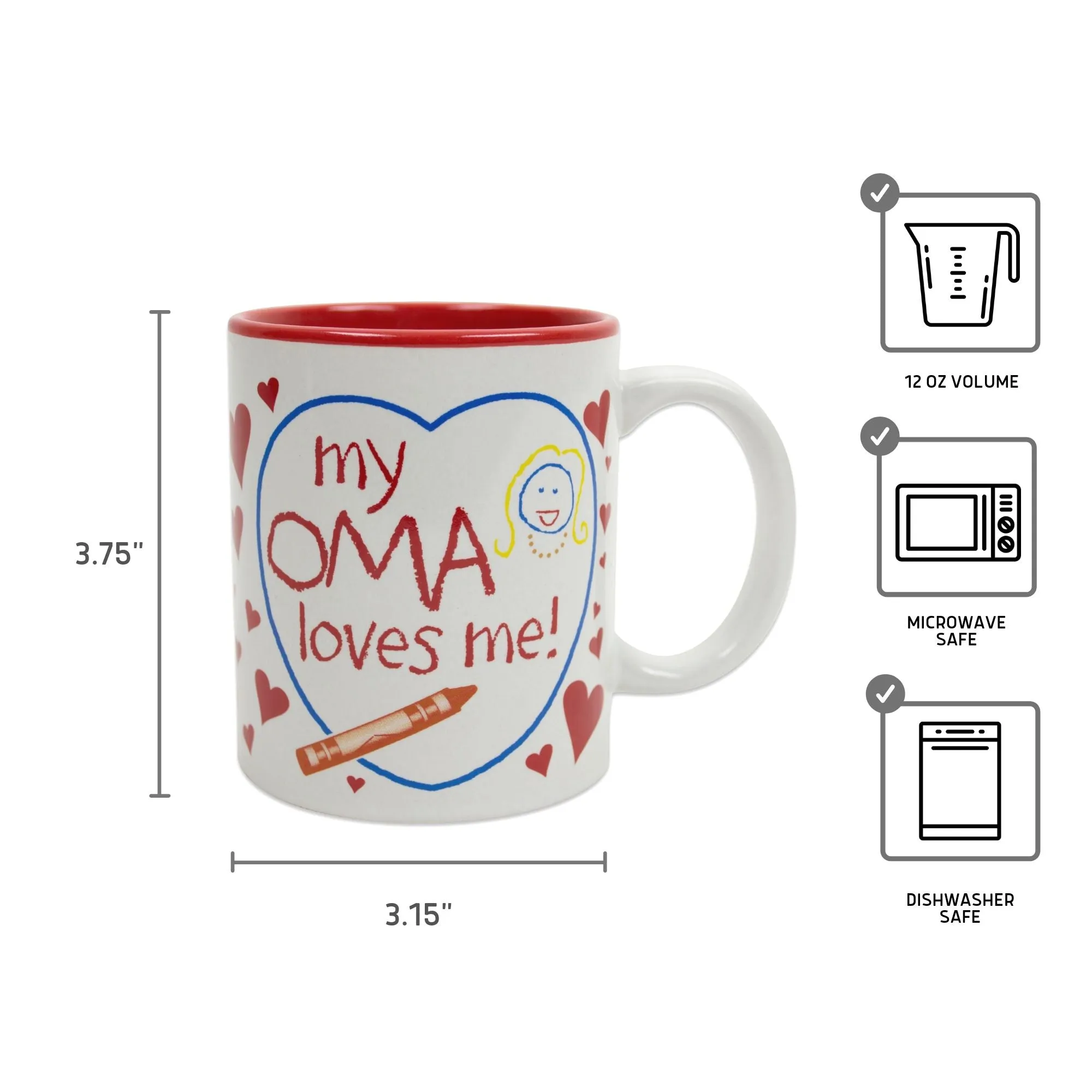 "My Oma Loves Me" Oma Gift Idea Coffee Mug