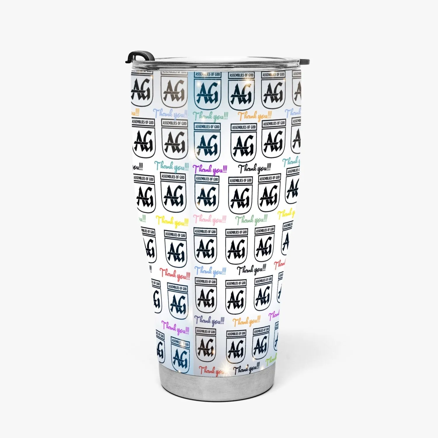 Rachvid Wears USA IAG 30oz Curved Shiny Tumbler