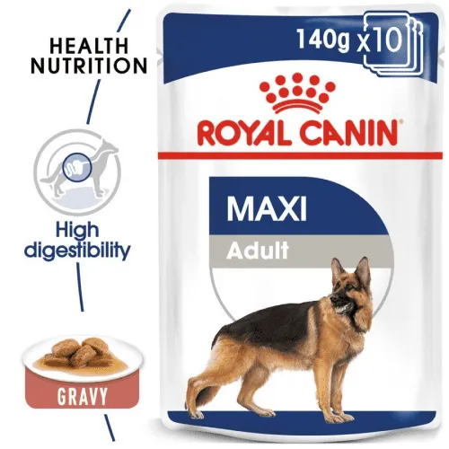 Royal Canin Boxer Dry Food and Maxi Adult Dog Wet Food Combo