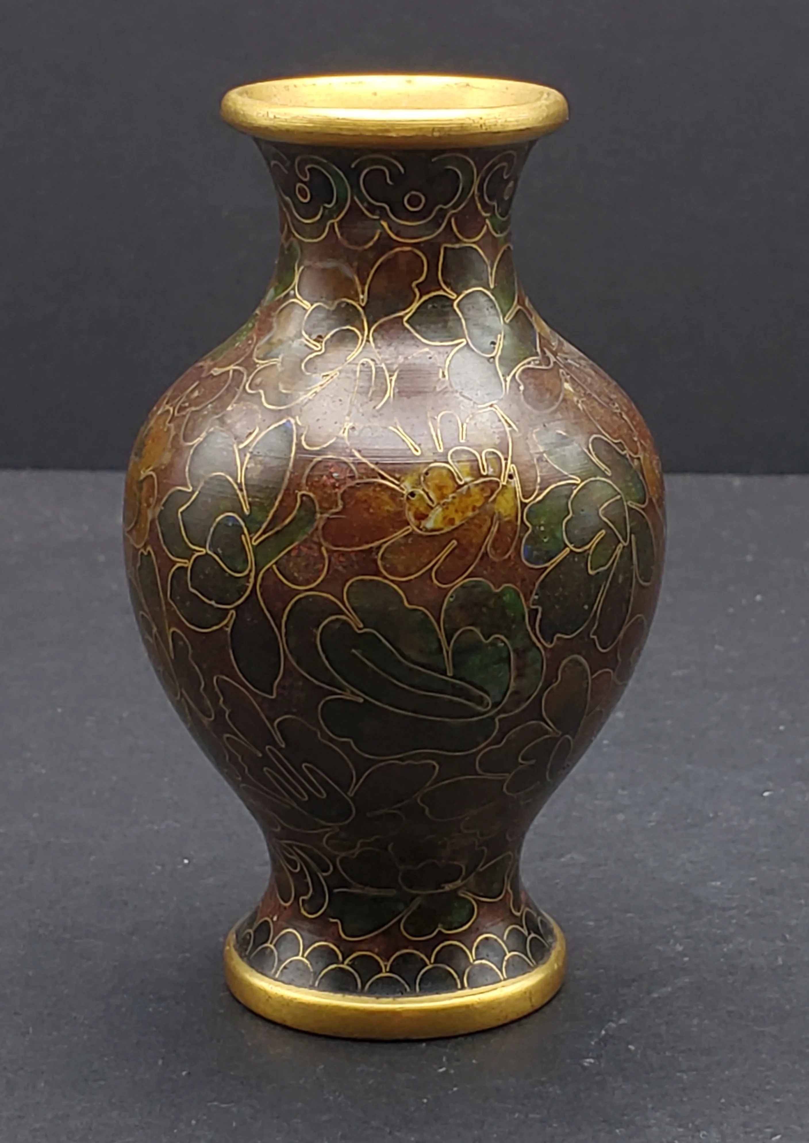 Small Vintage Cloisonne Vase