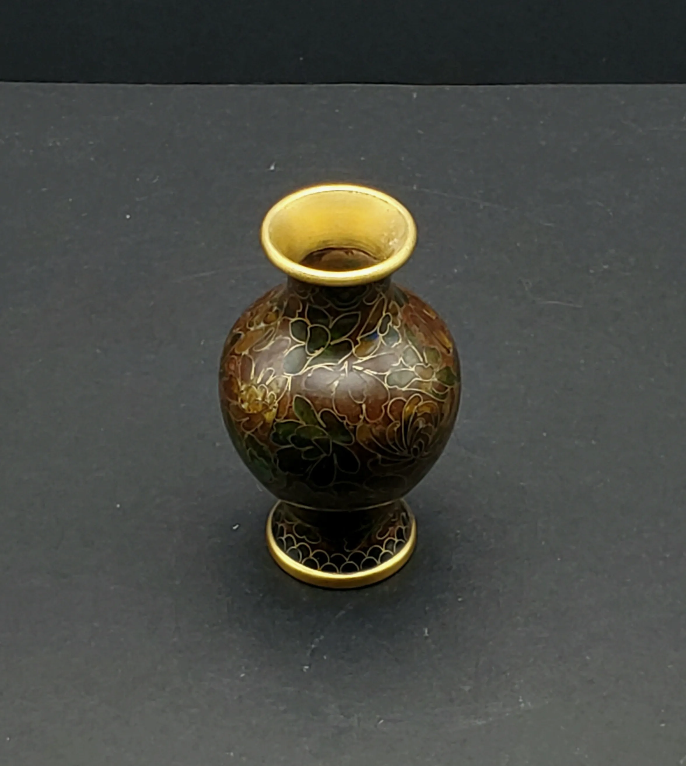 Small Vintage Cloisonne Vase