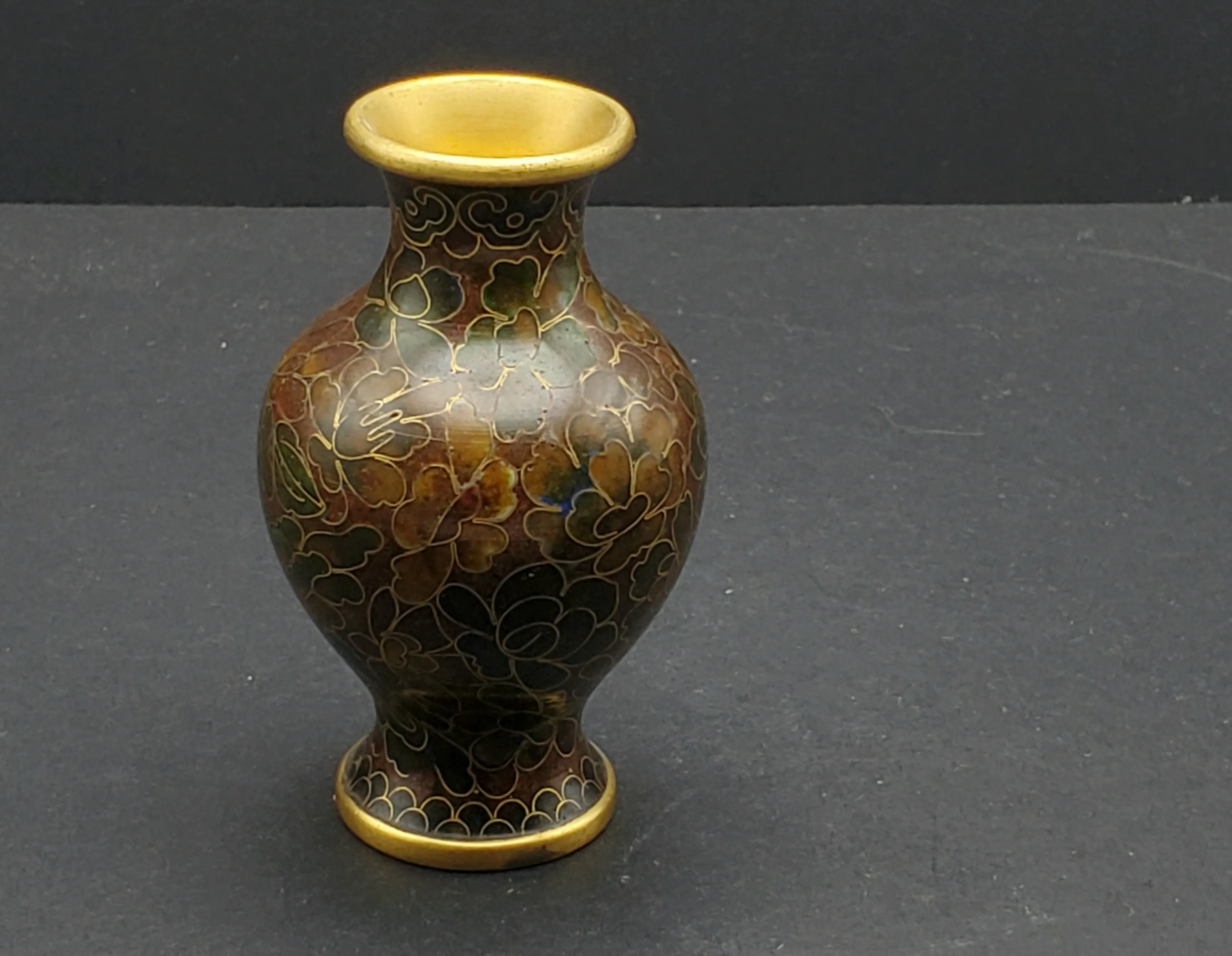 Small Vintage Cloisonne Vase