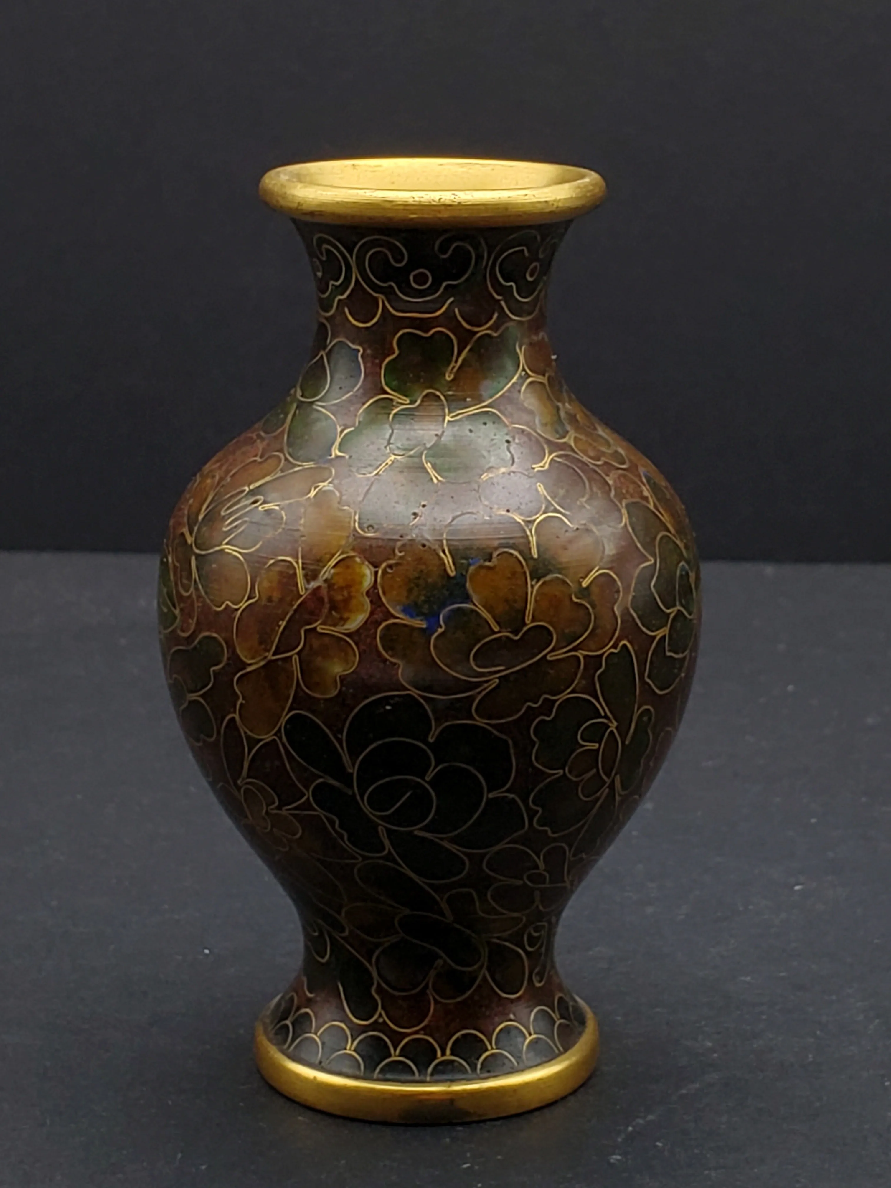 Small Vintage Cloisonne Vase