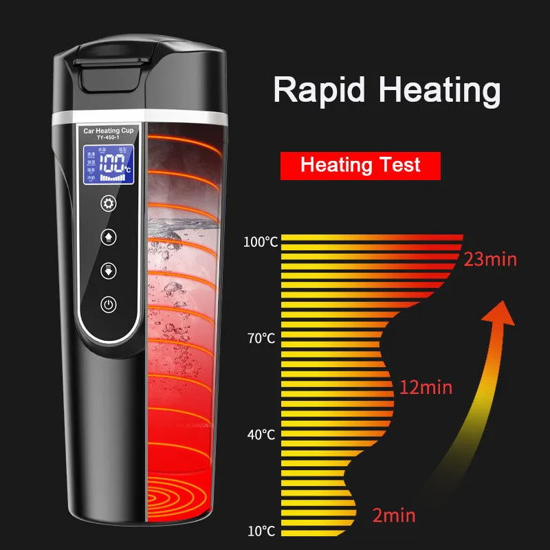 Smart Heating Digital Car Thermos