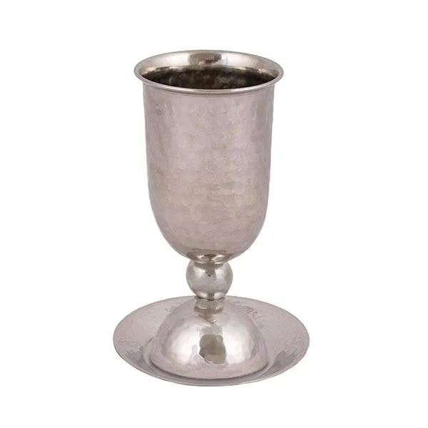 Stainless Steel Kiddush Cup   Nickel Ball