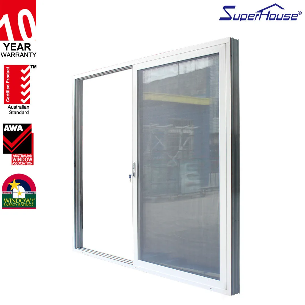 Suerhouse Gliding aluminum windows and doors equipment frameless frosted glass kitchen aluminium doors with low price