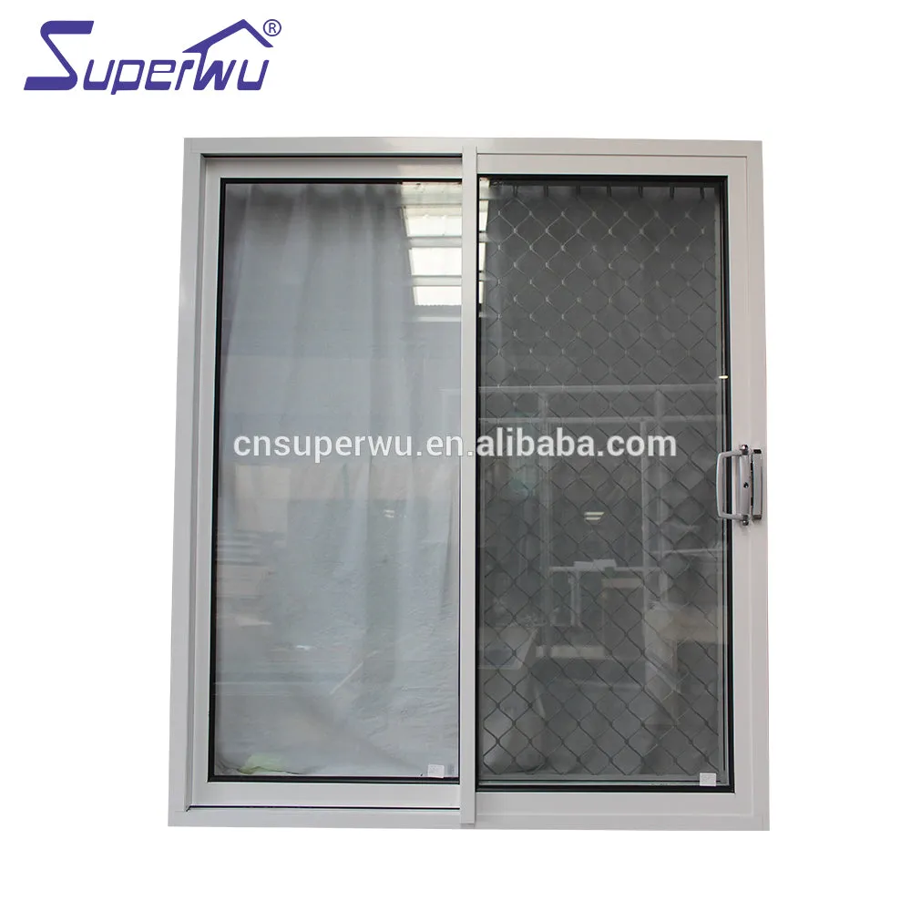 Superwu Factory hot sale aluminum tempered glass door price doors for balcony double glazed aluminium design with fair