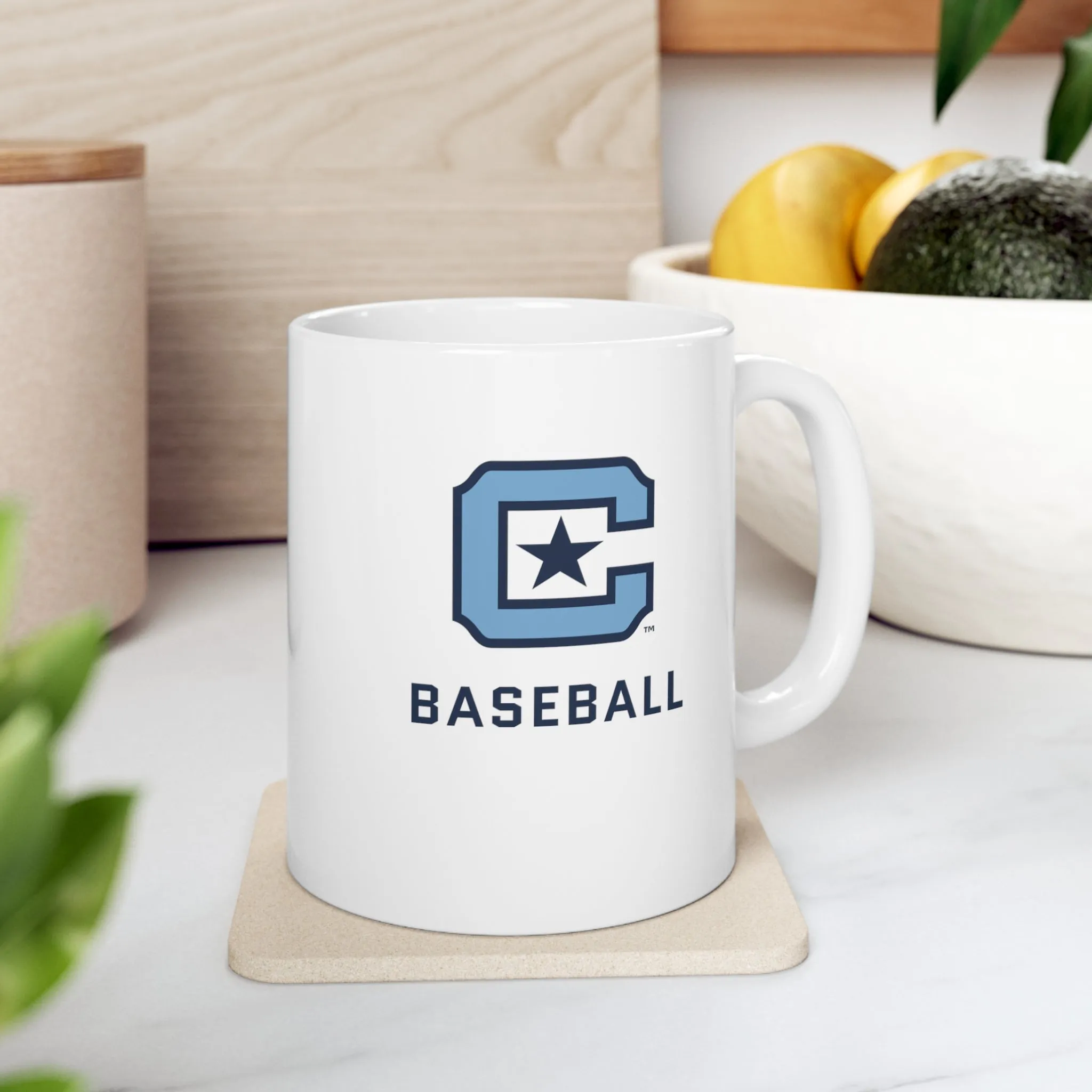 The Citadel Block C Logo, Sports Baseball, Ceramic Coffee Mug 11oz