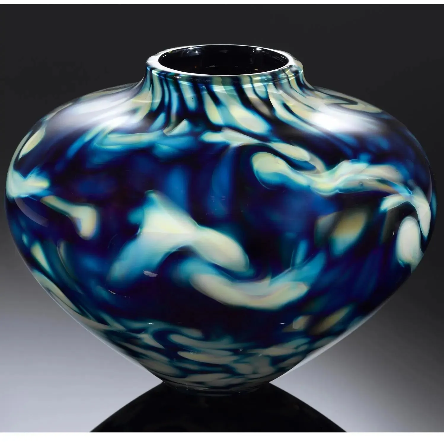 Treasure Chubby Pinch and Twist Vase by Jake Pfeifer of Hot Glass Alley