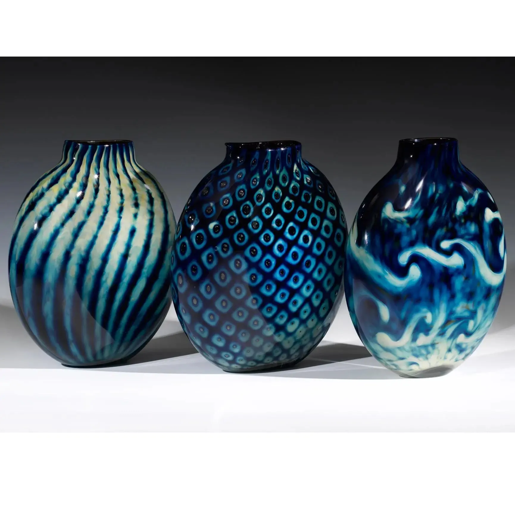 Treasure Pill Pinch and Twist Vase by Jake Pfeifer of Hot Glass Alley