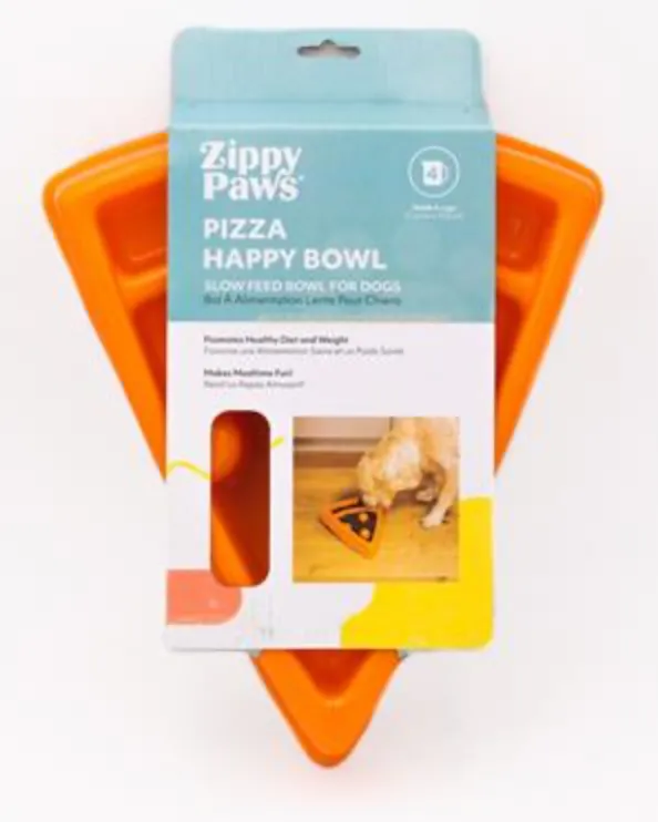 Zippy Paws Slow Feed Happy Bowl Pizza